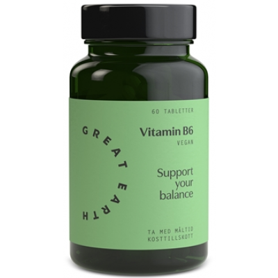 Great Earth Vitamin B6 23 mg 60 tabletter